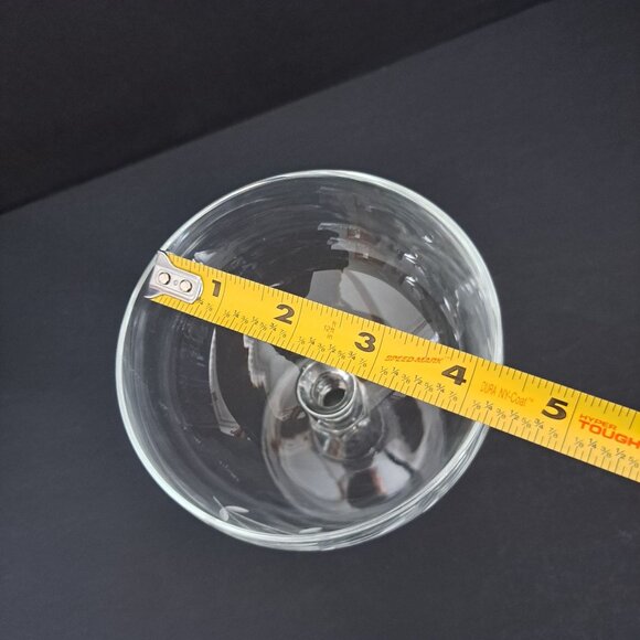 Princess House Heritage Etched Dessert Glass 4.5" Footed Bowl Floral Vintage - Picture 7 of 8